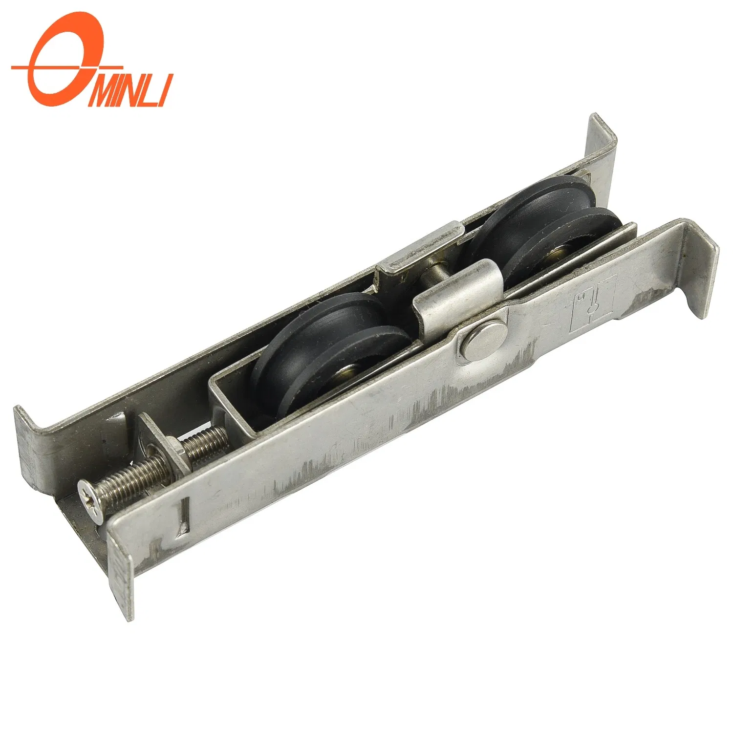 Versatile Adjustable Double Wheel Punching Bracket Sliding Window Door Wheel Hardware