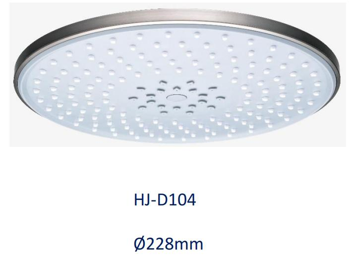 Square Shape Plastic Bathroom Shower Head with 200*300mm