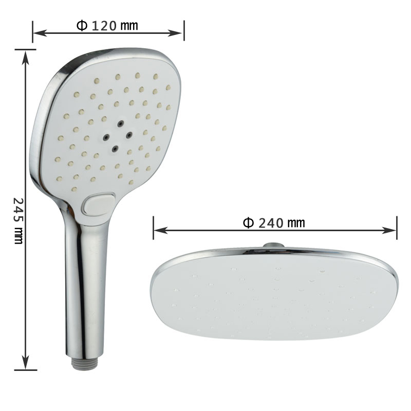 Rain Shower Head and Hand Shower with Item No Htr137h and Htr137