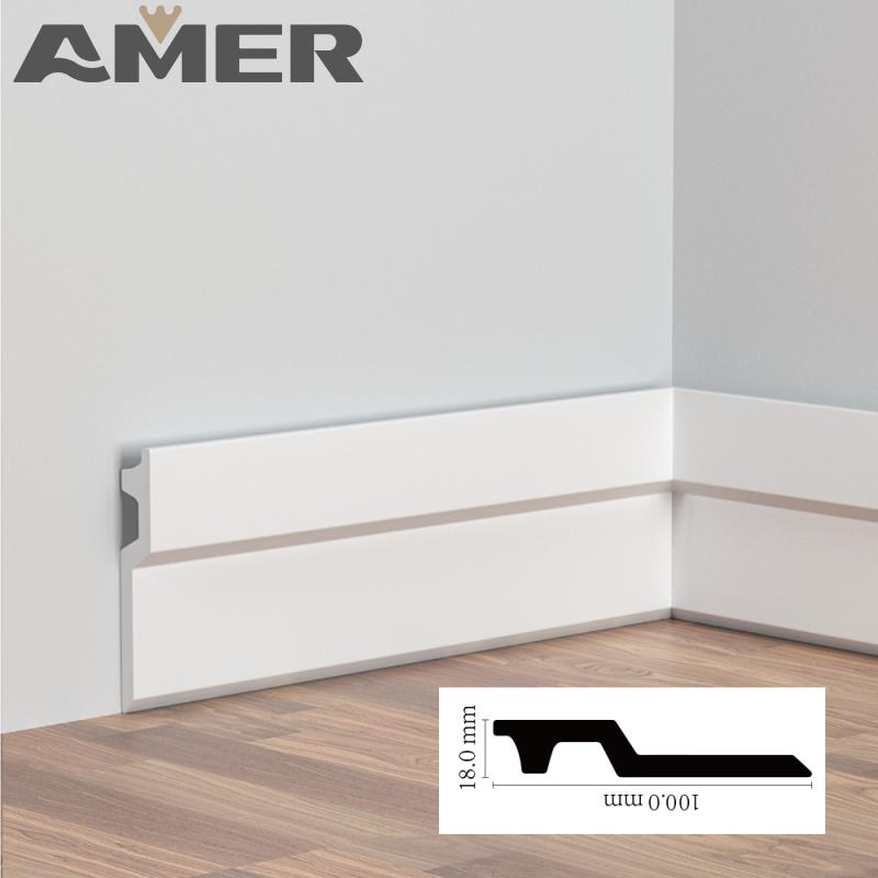PS Skirting Line Board High Quality Wall Base Moulding Trim Skirting Line