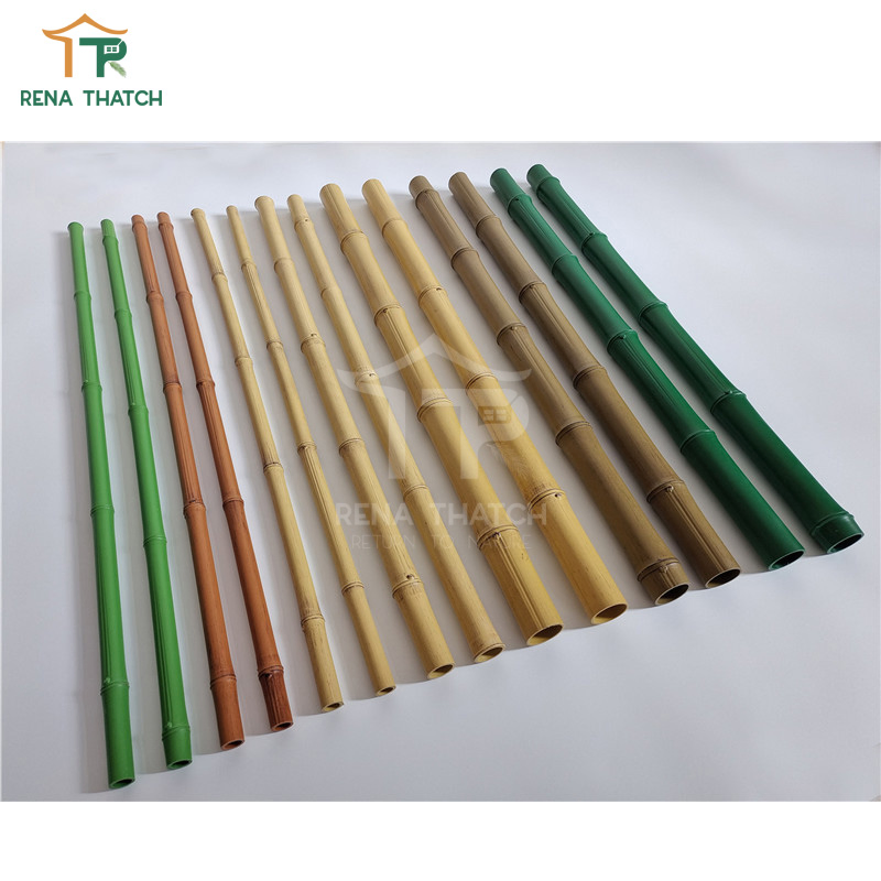 Cheap Outdoor Durable Artificial Bamboo Pole Synthetic Bamboo Stick Stake Canes Plastic Bamboo