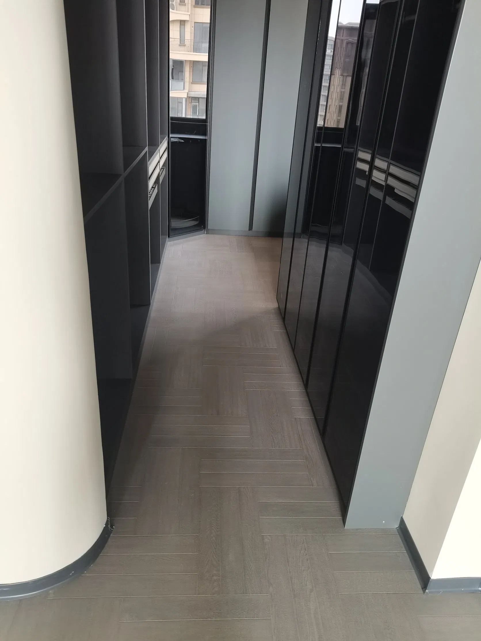 Clear Grade Spc Click 5 mm Wide Laminated Engineering Solid Wood Oak Hardwood Floor Plank for Living