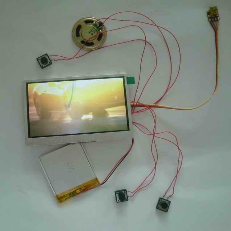 Cheapest 7inch LCD Screen Video Card Module with EVA Foam