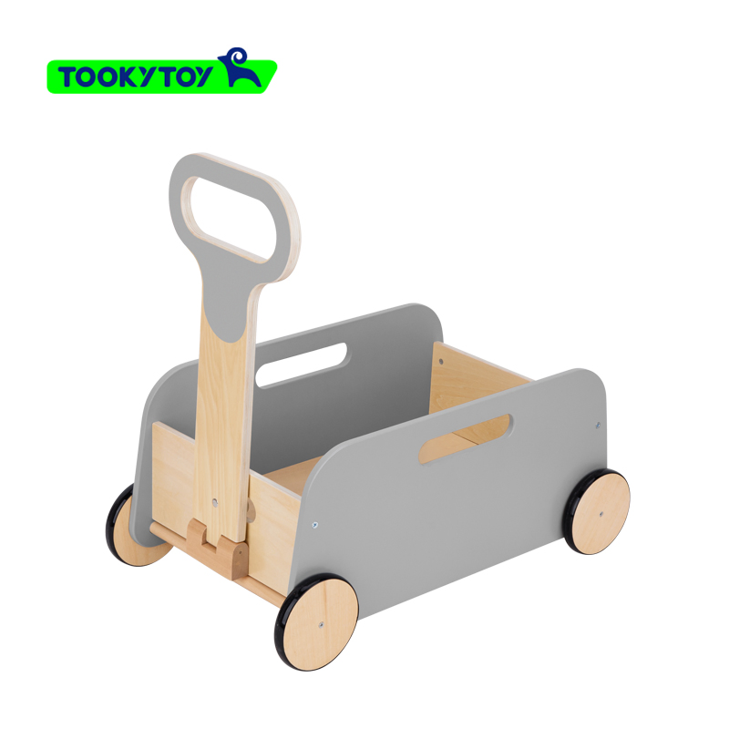 Solid Wood Baby Walker with Anti-Slip Function for Toddlers