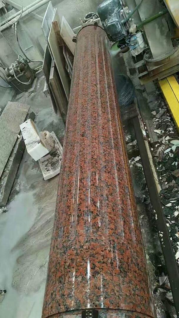 Wholesale Decorative Round Pillar Outdoor Marble/Granite Columns Hollow/Solid Roman Column