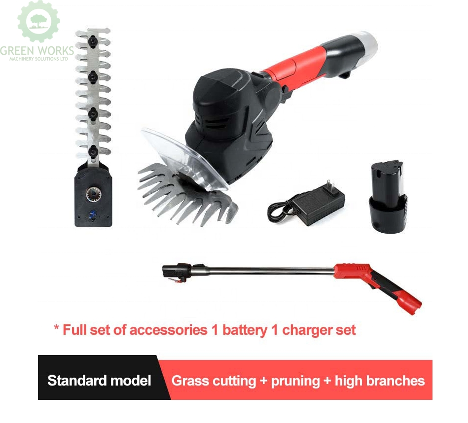 Best-Selling Battery Powered Cordless Handheld Hedge Trimmer with Long Pole Hedge Cutter for Home Garden Grass Cutting