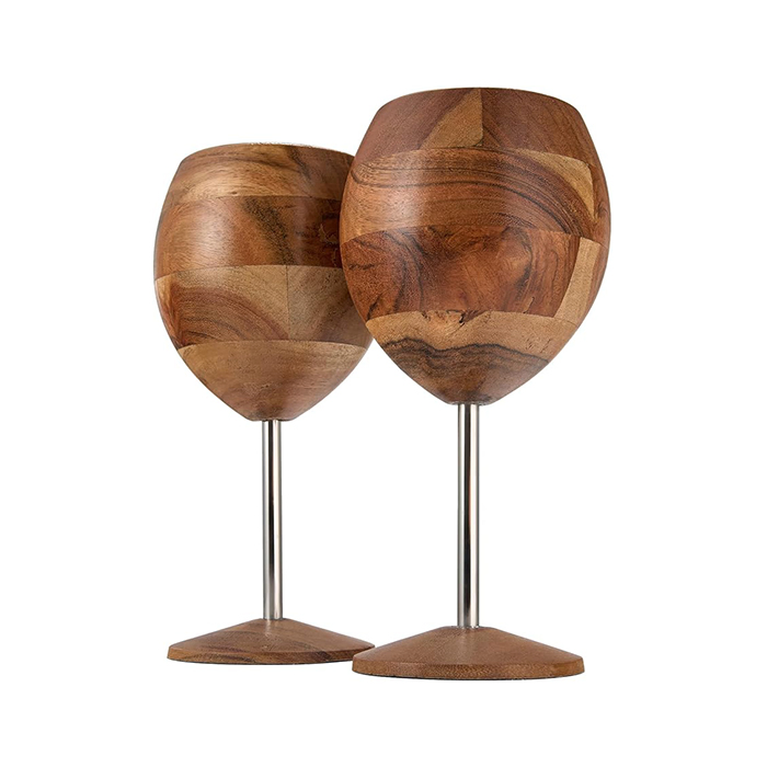 Wooden Red Wine Goblet Wooden Wine Cup Vintage Holy Grail Cup Chalice Goblet Solid Wood Household Communion Goblet Communion Cups for Home Party