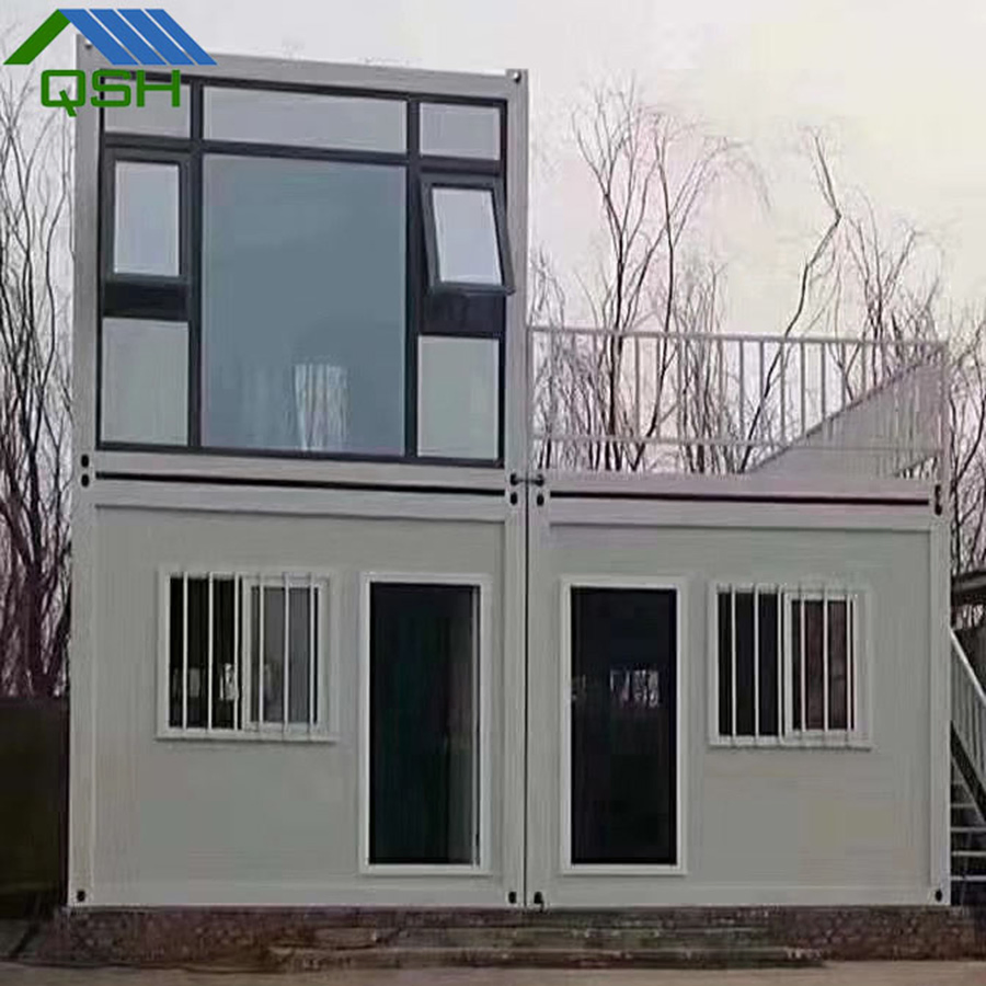 Buy Garage Design Fiberglass Houses/2 Floor Duplex Prefab House for South Africa/Canada/Namibia