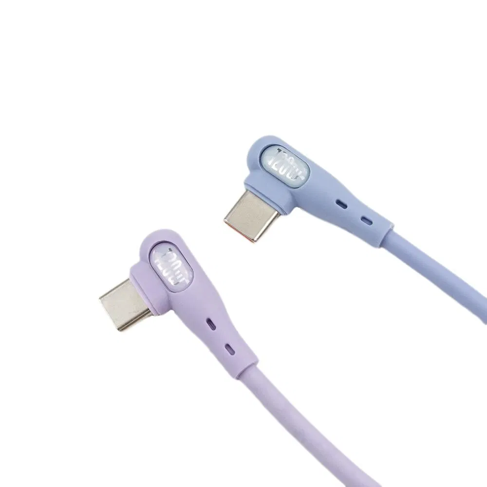 120W USB Cable Nylon Data Cable 2m Fast Charge Power Cable Mobile Phone Charger