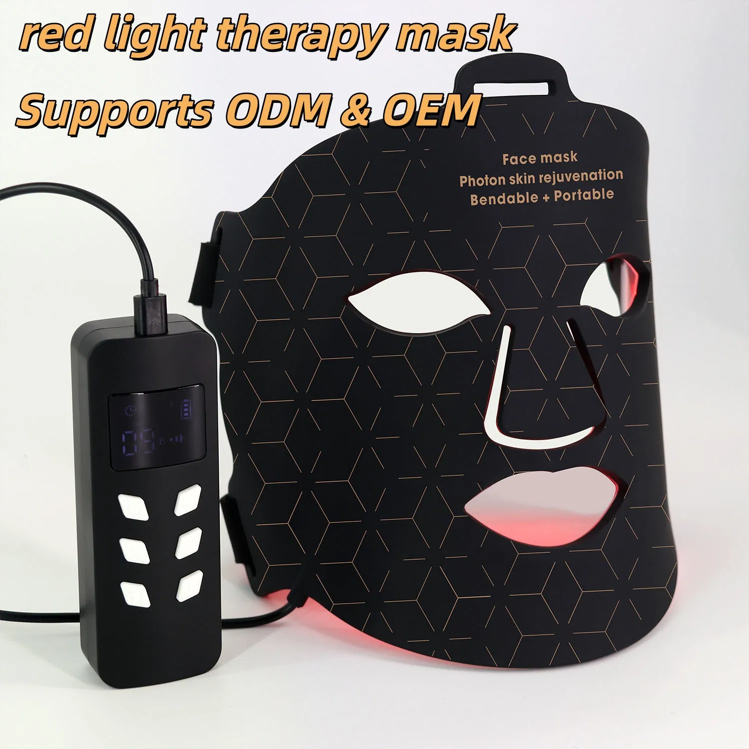 Factory Wholesale 100% High-Quality Silicone Red Light Therapy Mask
