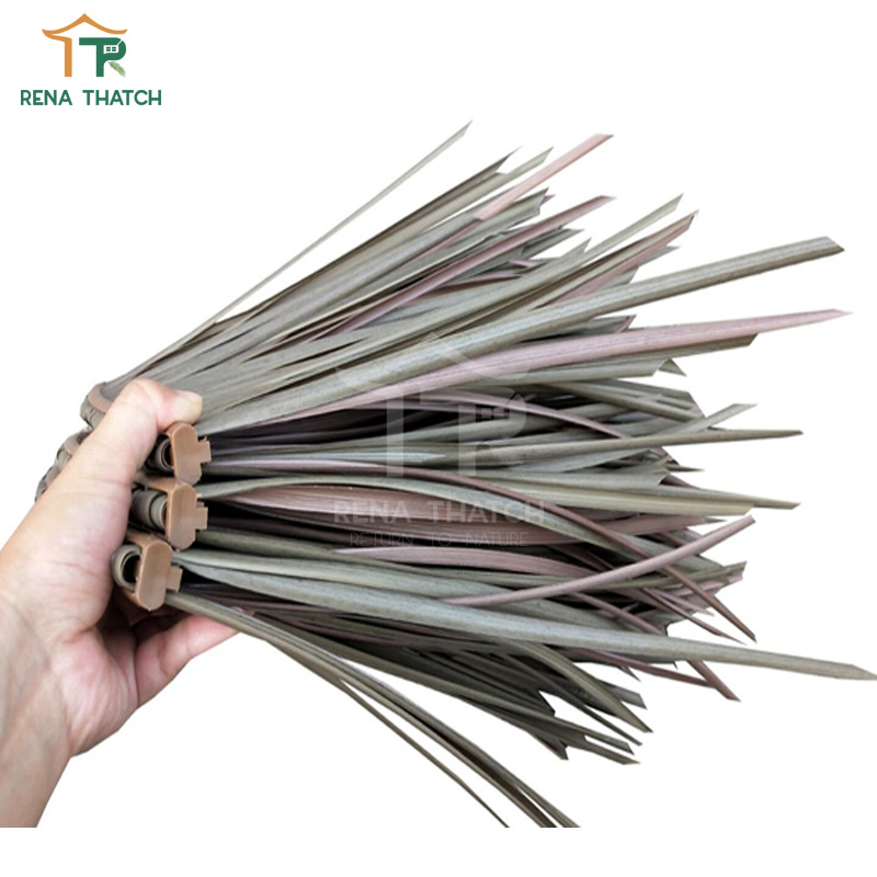 Outdoor Fire Resistant Tiki Synthetic Nippa Artificial Plastic Synthetic Thatch in Fireproof