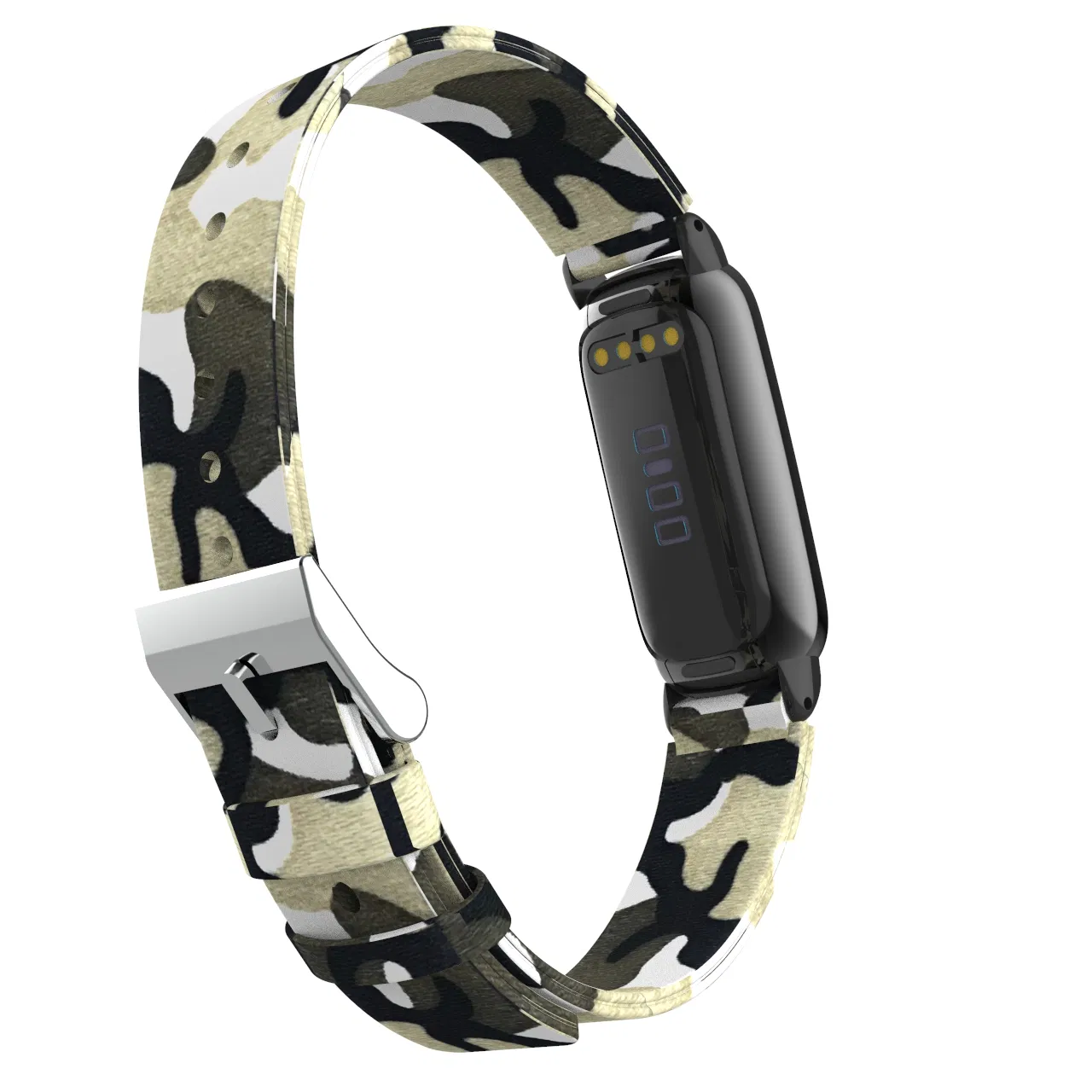 Denim Canvas Wristband Sports Strap Soft Breathable Watch Band Replacement for Fitbit Luxe