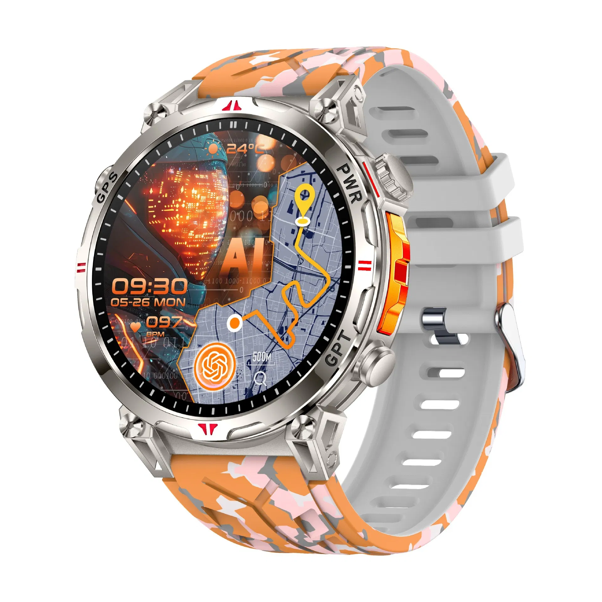 Умные часы с измерением пульса, давления и GPS