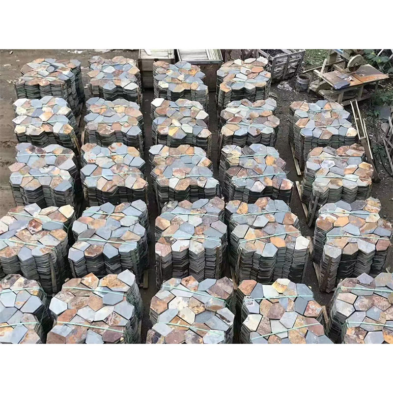 Rusty Black Muti Color Nature Culture Stacked Stone and Crazy Paving Stone for Home Decoration Wall Panel and Flooring Price