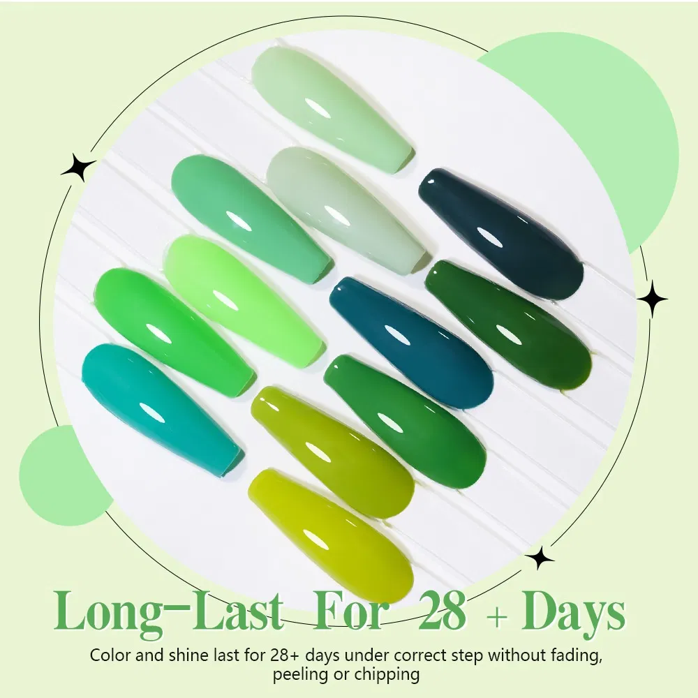 Premium 12 Colors Nude High Pigmentation UV LED Gel Nail Polish Soak off for Professional Salon & DIY Manicure Kit