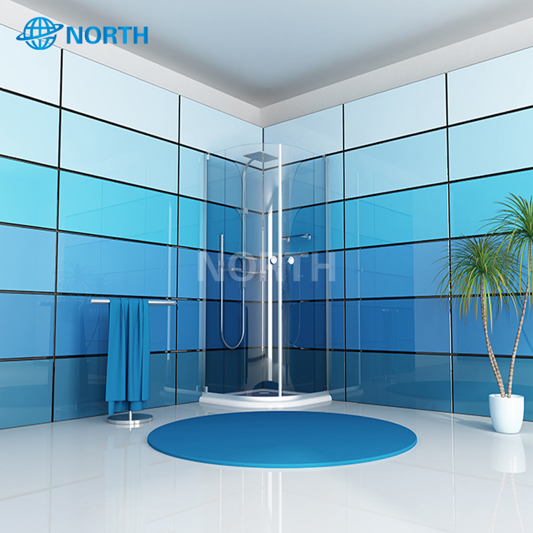 4mm 5mm 6mm 8mm Lacqured Glass Back Painted Stained Glass for Splash Resist Board