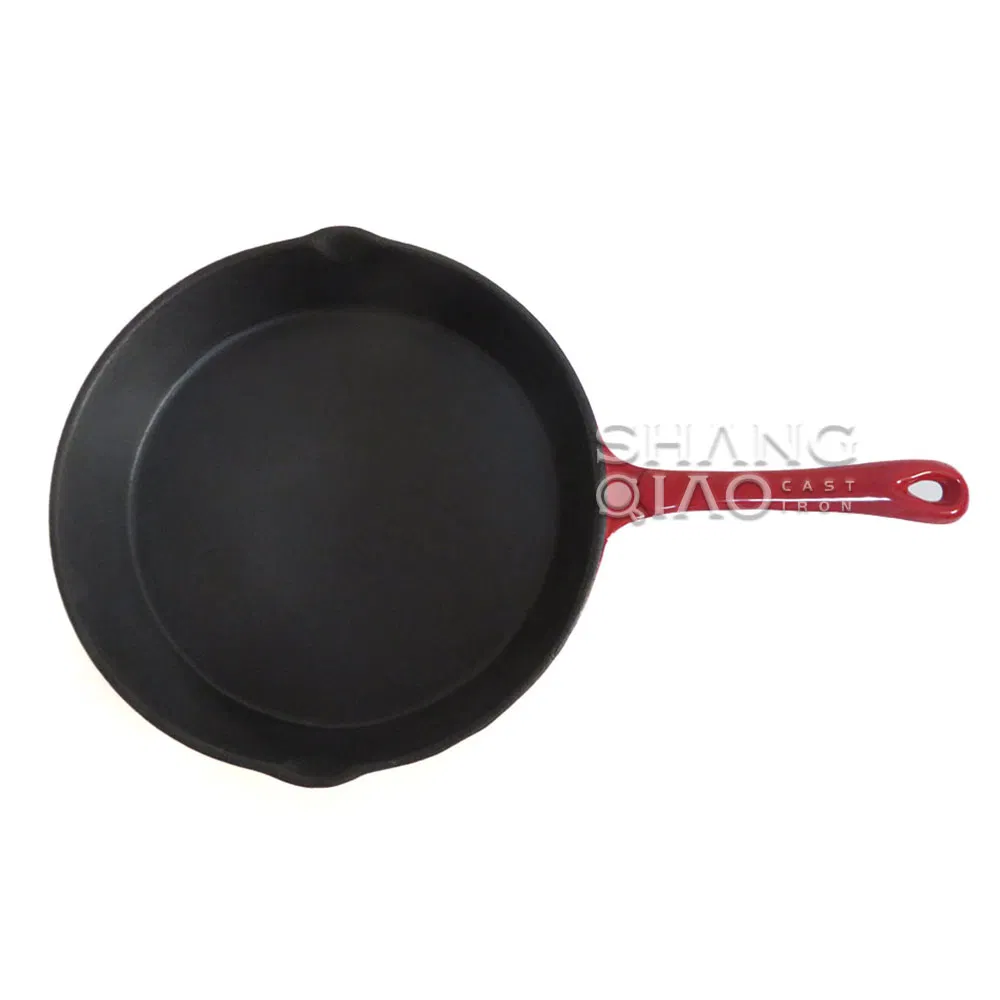 Black Quality Cast Iron Kitchen Skillet Pre-Seasoned Cast Iron Skillet Fry Pans