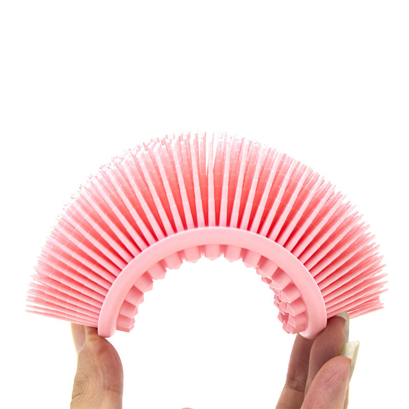 Oval Shape Wholesale Exfoliating Massage Face Shower Silicone Facial Cleansing Brush Multifunction