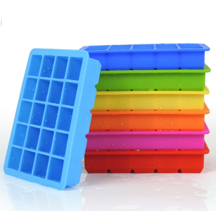 Silicone Ice Cube Trays Set Square Ice Cube Molds Ice Maker BPA Free Reusable Ice Mold for Whiskey, Cocktails, Bourbon