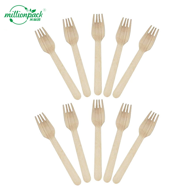 Biodegradable Party Wooden Fork Eco Friendly Food Grade Takeaway and Catering