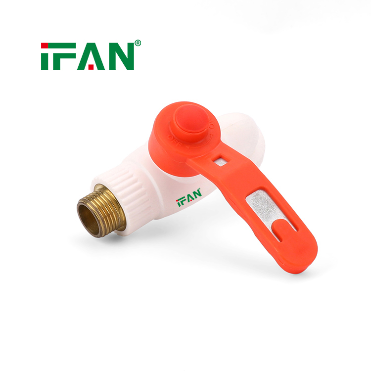 Ifan Factory Price White PPR Fittings PPR Tap 1/2 3/4 Inch Plastic PPR Bibcock