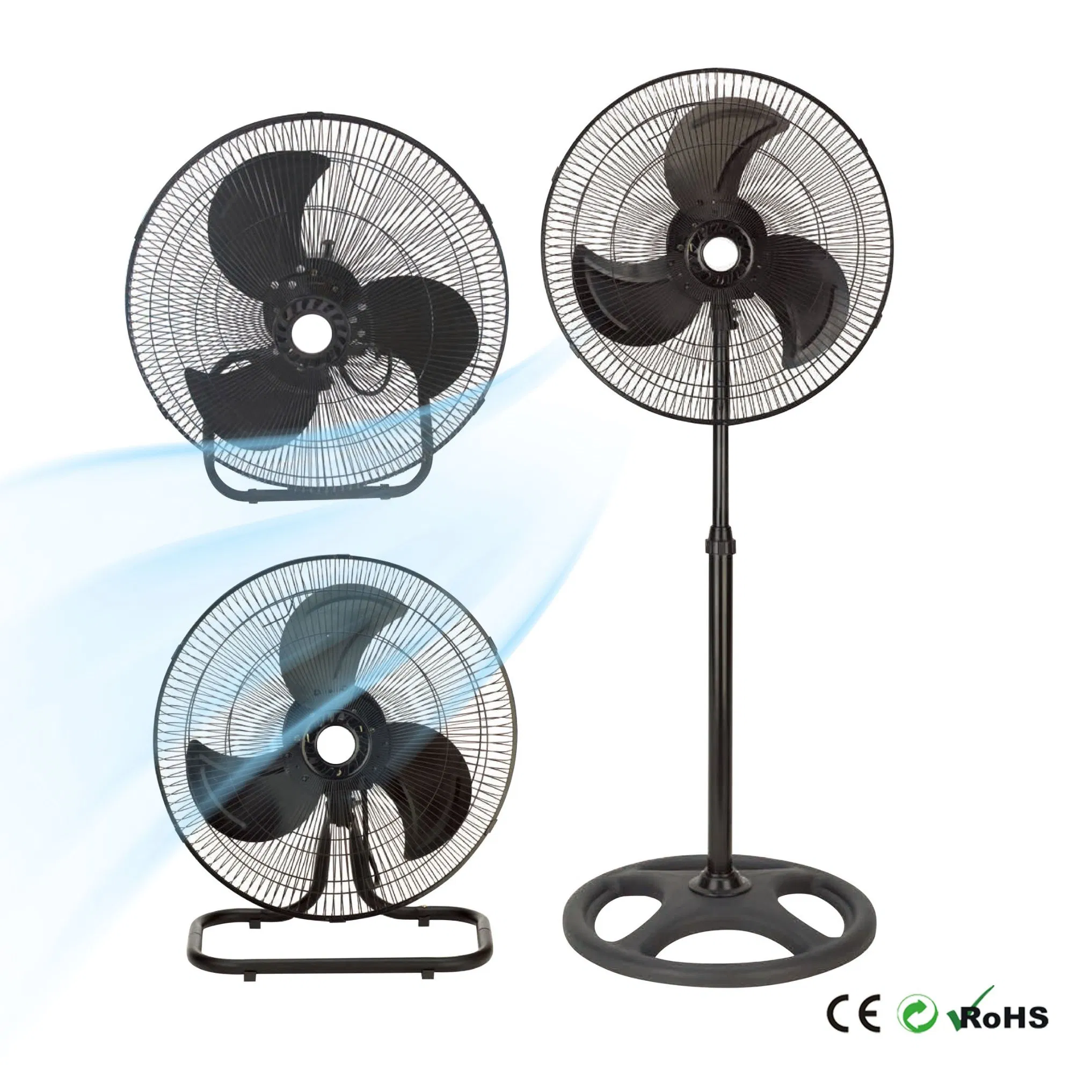 360degree Oscillation Stand Fan with Quiet Working Motor 18inch 3 in 1 Fan