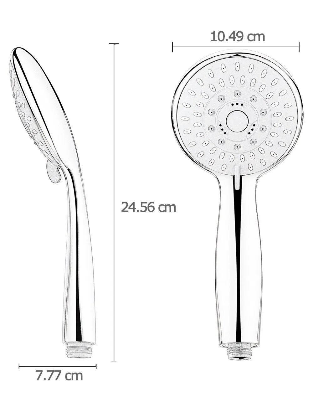 Multi Function Hand Shower Head 5 Function Chuveiro Mist Showerheads Three Water Round Handheld Shower Hand Sprayer