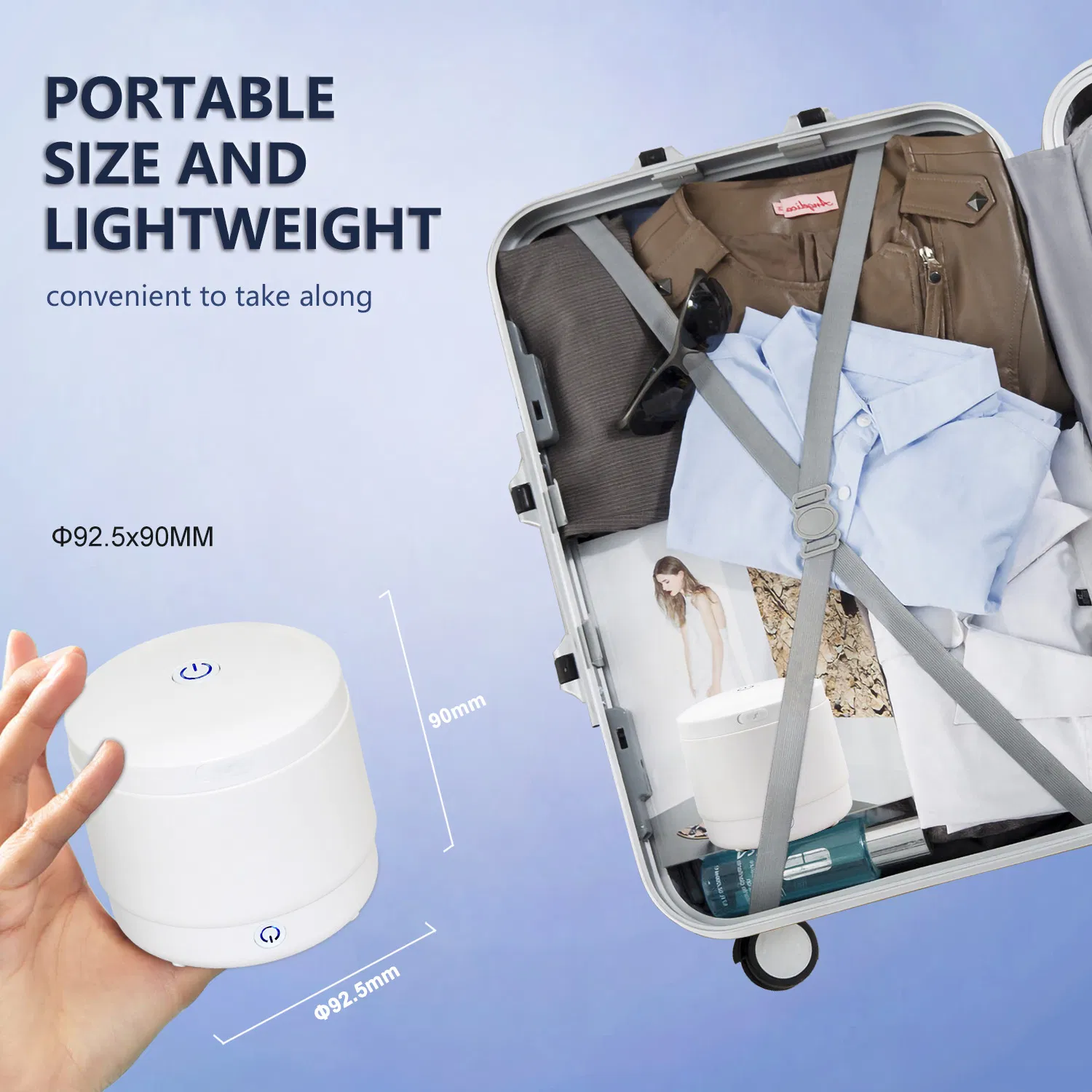 Household Automatic Portable Ultrasonic Cleaning Machine Invisible Braces Jewelry Sterilization UV Cleaner