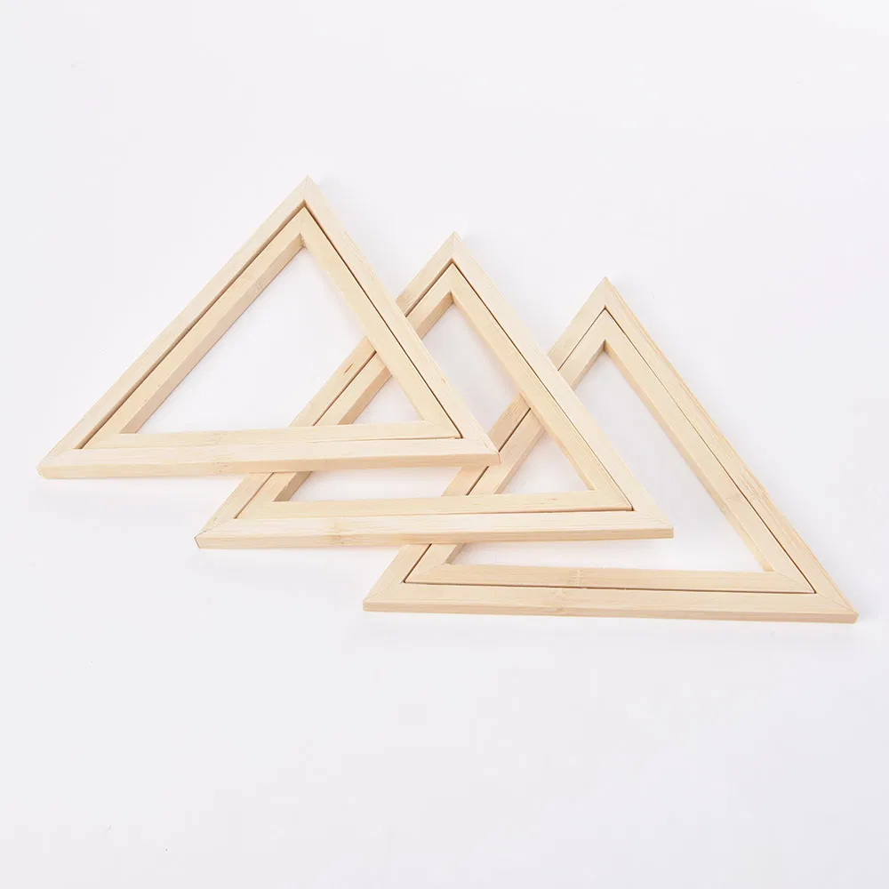 Triangle Bamboo Embroidery Display Frame Hoop