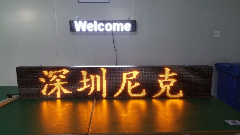 P6 Semi-Outdoor Moving LED Message Sign for Bus