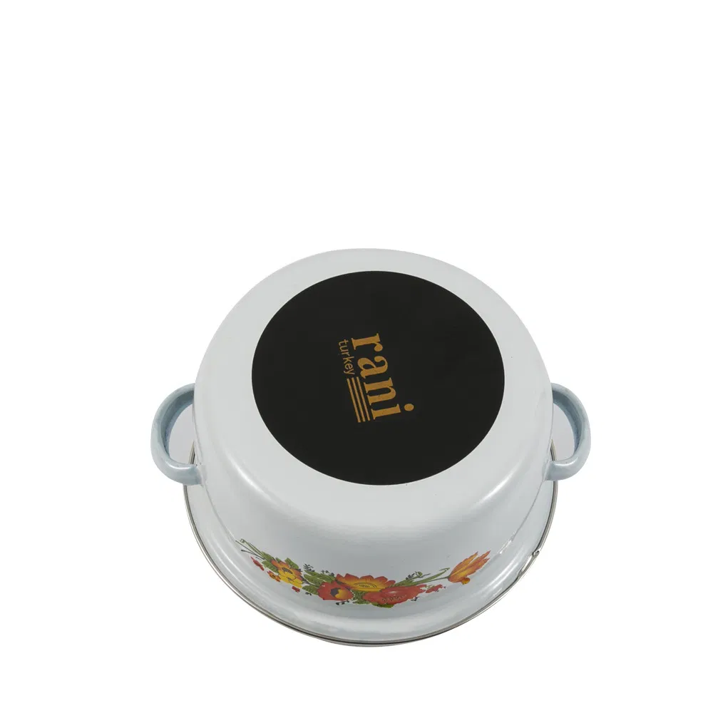 Wholesale Customized Home Kitchenware Enamel Pot Set of Three Pieces Cookware Set