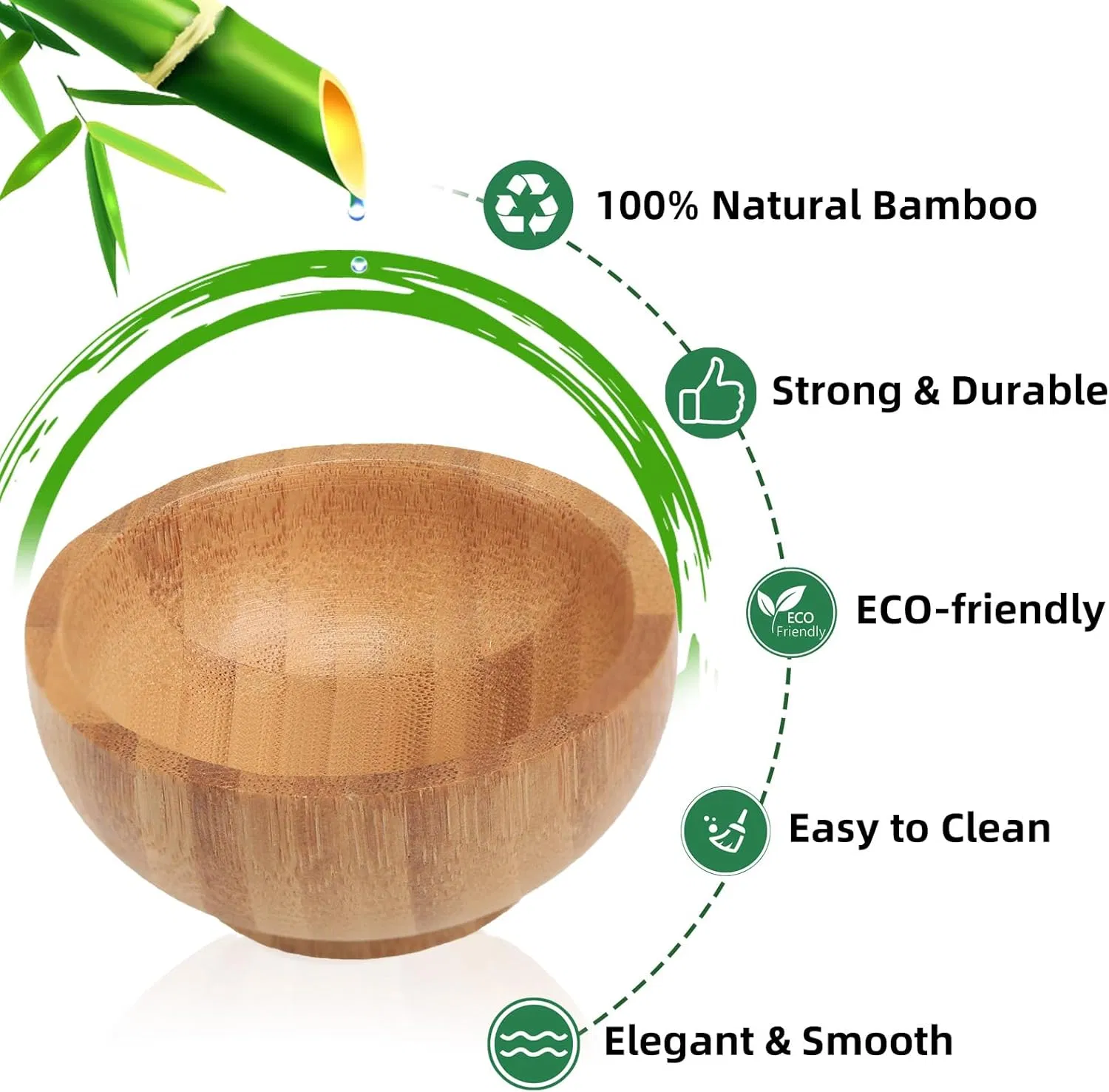 Bamboo Household Simple, Seasoning, Dipping Bowl