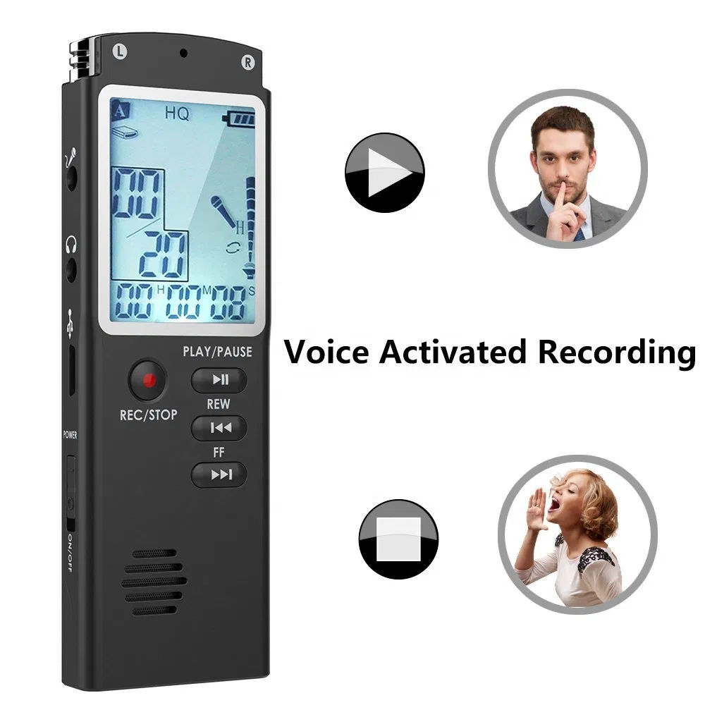 Цифровой диктофон T60 8GB с MP3-плеером и LCD дисплеем