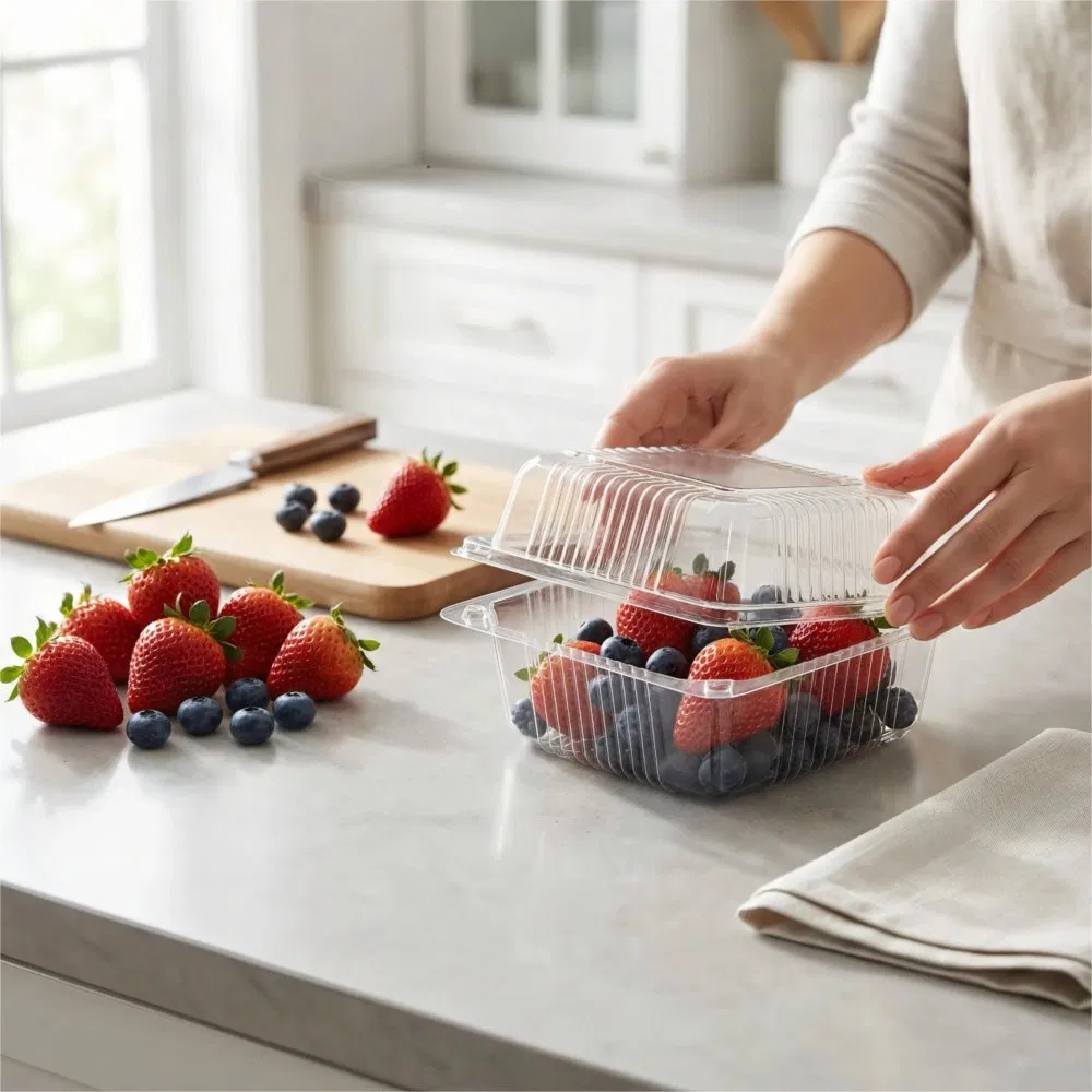 Cheesecake Mousse Container Food Grade Pet Clear Pastry Box Takeaway Packaging Case