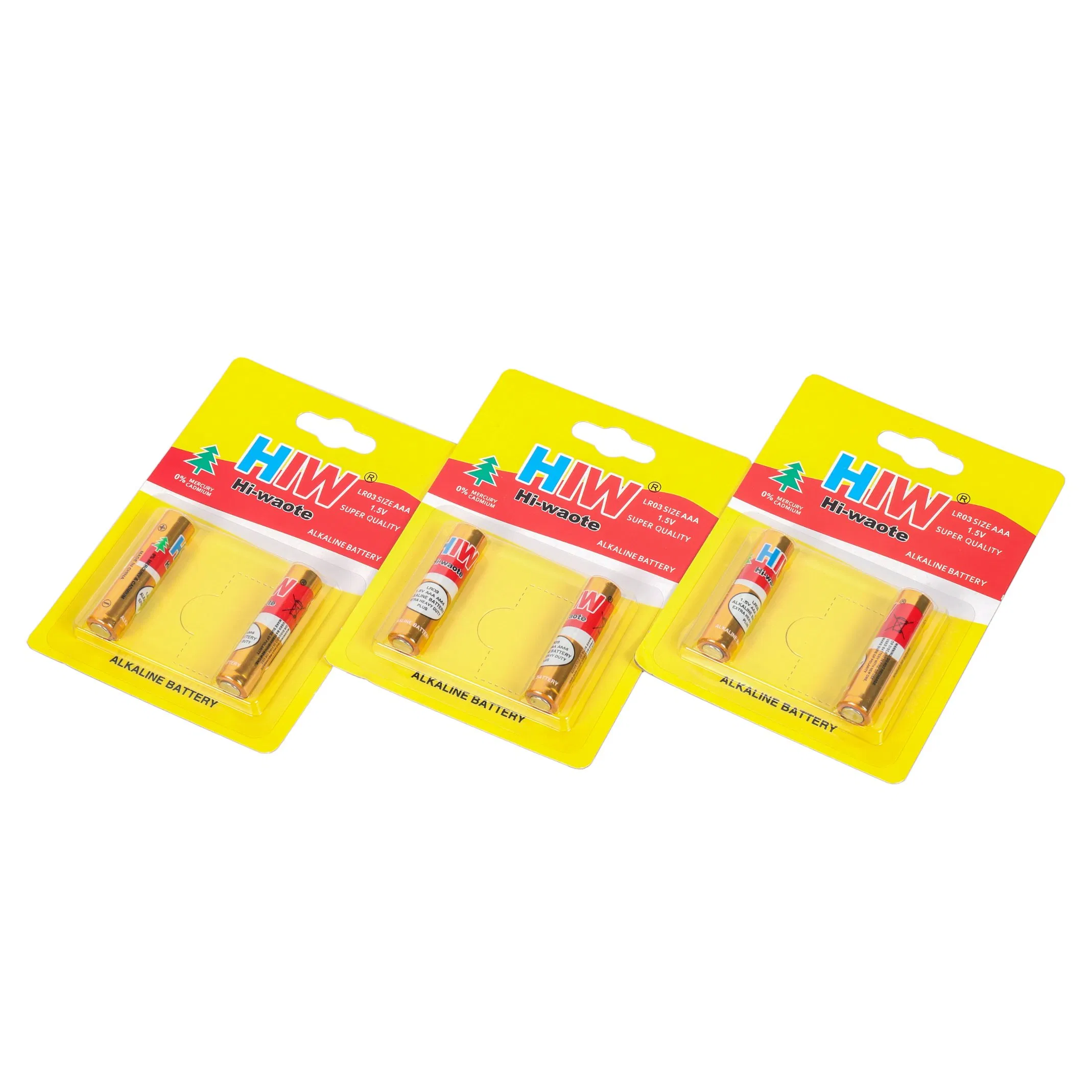 Hiw Battery, Long Shelf Life, High Energy Density, Lr03 AAA