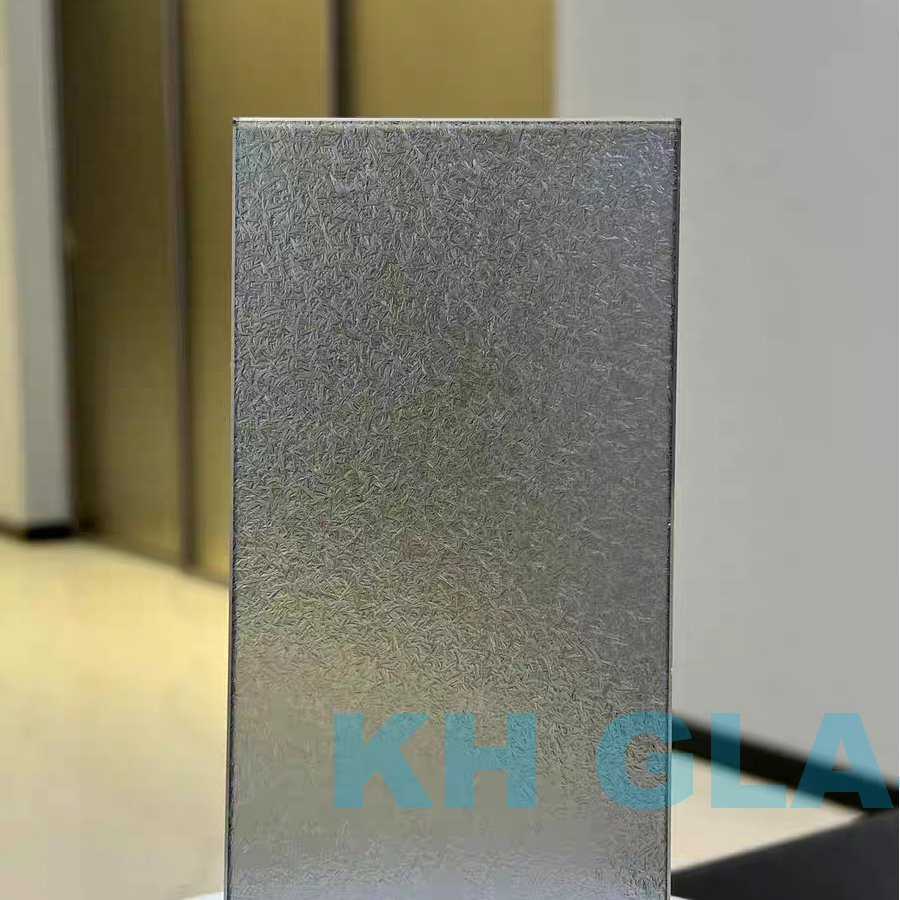 4mm Window Glass Architectural Art Glass with Exceptional Acid Etched