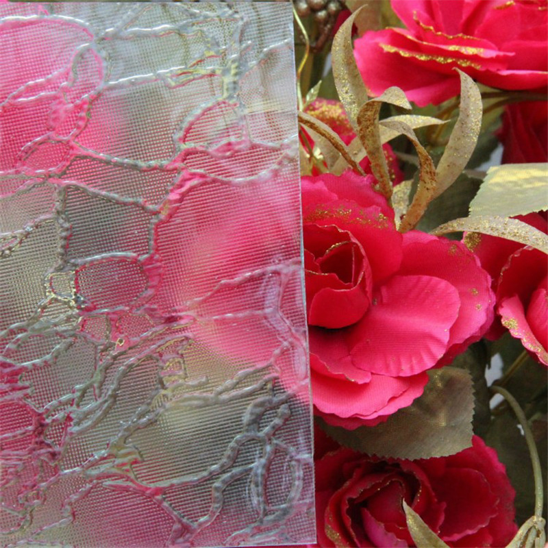 3-6mm Rain Patterned Decorative Glass-Figured Window Glass