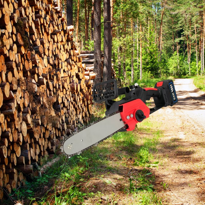 Multifunctional Handheld Electric Chainsaw for Rural Household Firewood Prep & Small Garden Landscaping