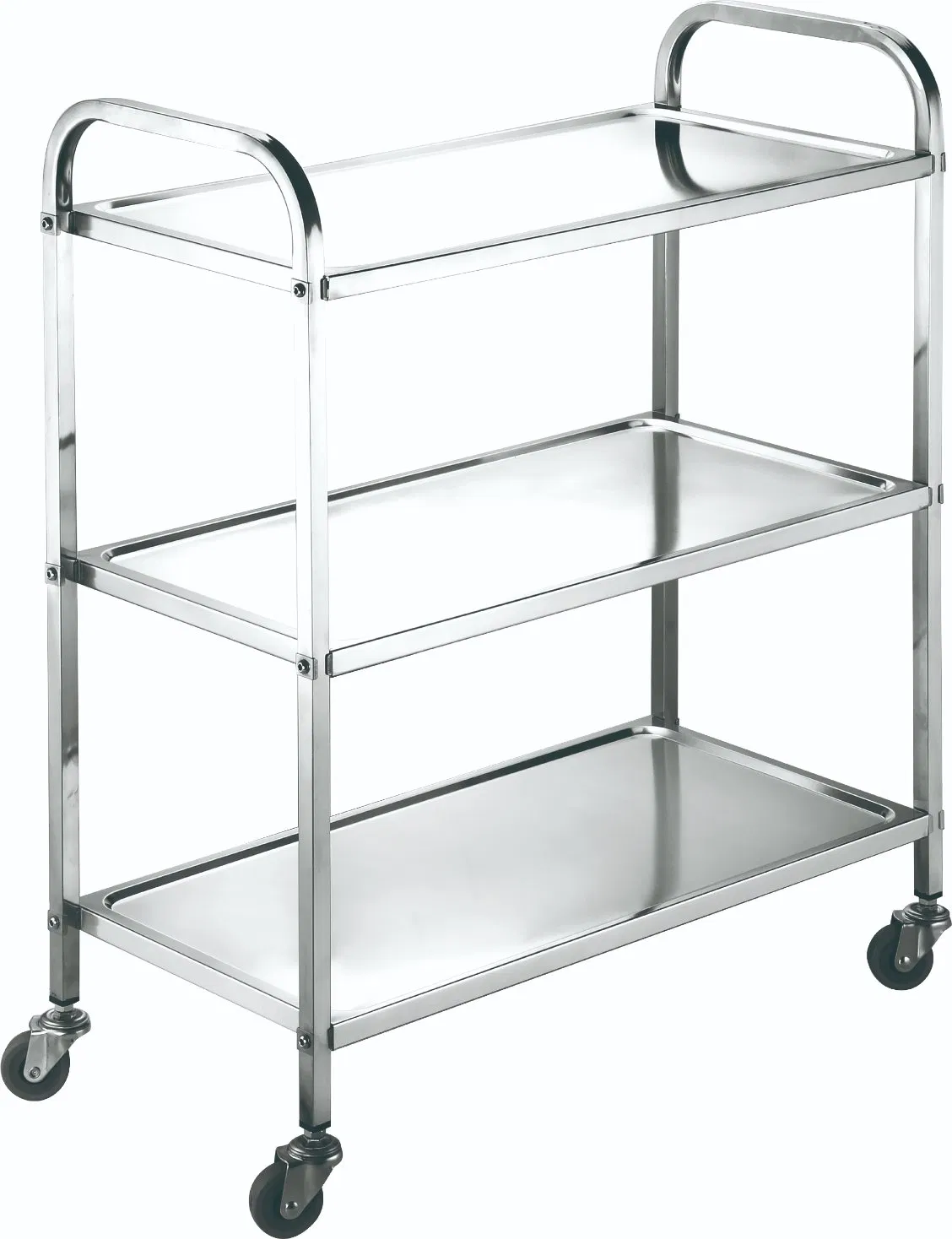 Premium European Style 5-Layer Dinning Cart Stainless Steel