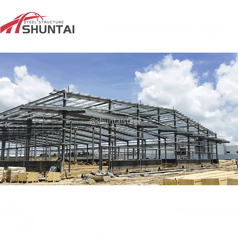 China Factory Building Galvanized Metal Material New Design Workshop Prefab Warehouse Modular Light Heavy House Prefabricated Construction Steel Structure