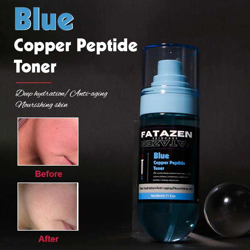 Soothes Redness Brightening Nourish Rejuvenate Skin Blue Copper Peptide Facial Toner Spray