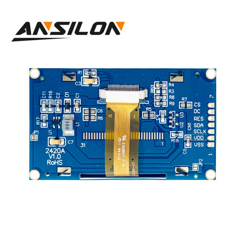 2.42 Inch 128X64 SSD1309 White Blue Yellow Green OLED Display Module Iic Spi Interface