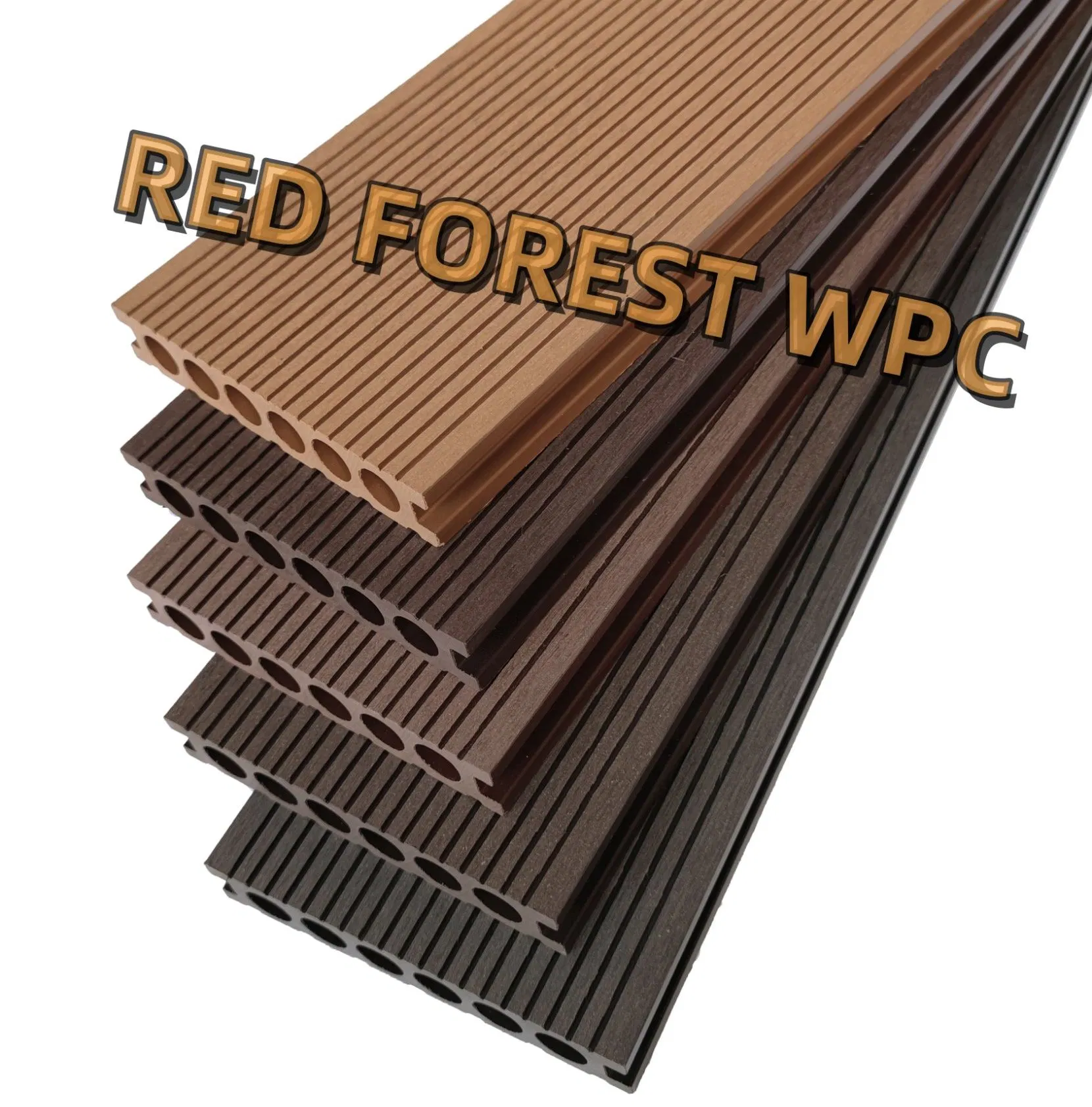 Hot Sell Wood Plastic Composite Waterproof Decking Flooring for Outdoor Spaces
