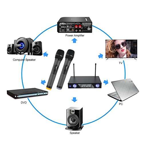 Lhy-510 Hotest Widely Used Dual Channel VHF Wireless Meeting Microphone