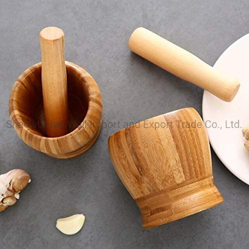 Mortar and Pestle Wooden Veggies Masher with LFGB