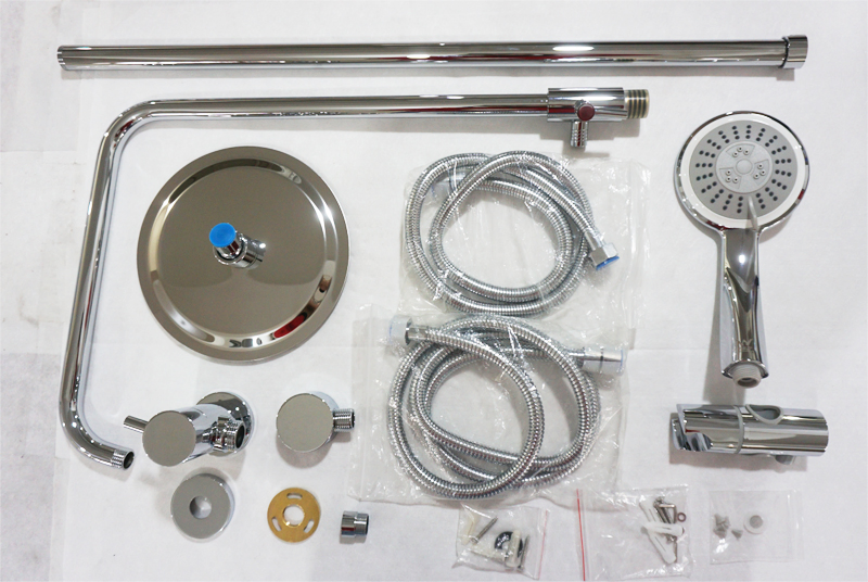 Watermark Luxury Exposed Shower System Wels Chrome Finish Rain Shower System Bathroom Accessories