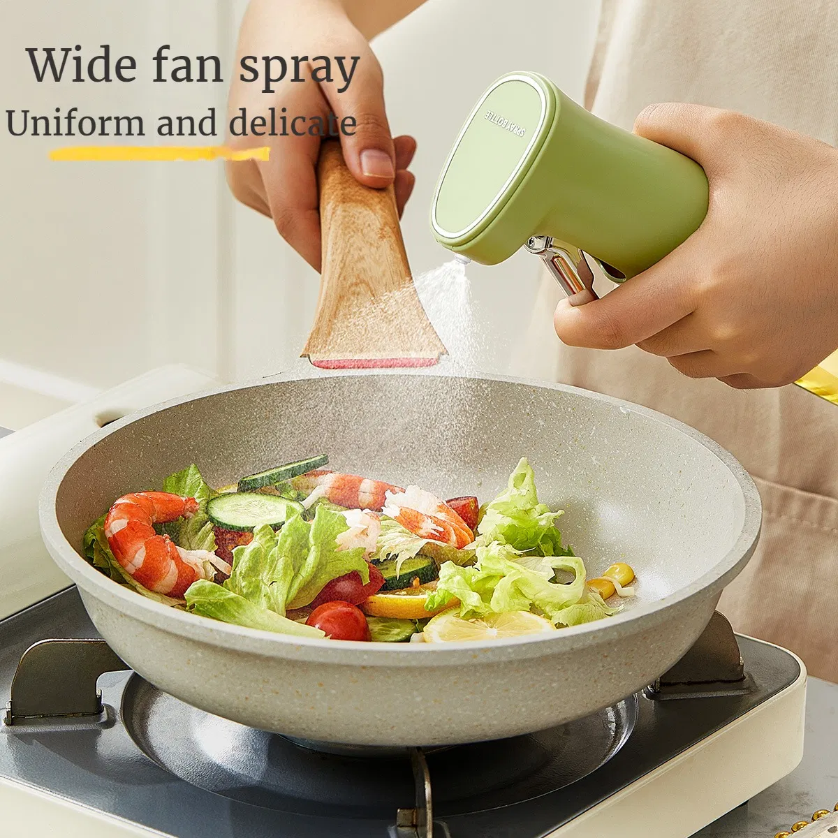 Food-Grade Household Glass Barbecue Kitchen Press Fogging Spray Oil Bottle Leak-Proof