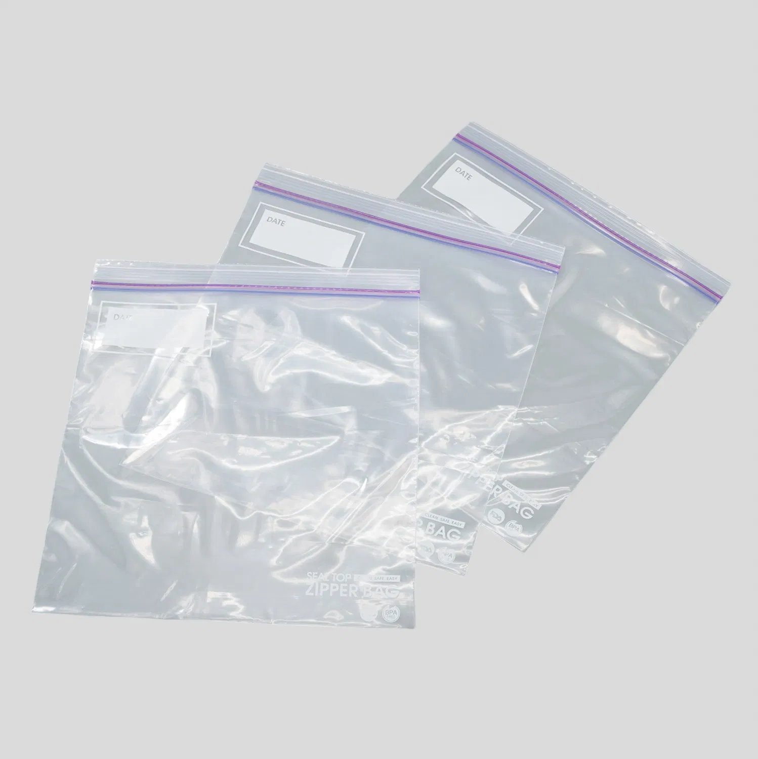 Customizable Resealable Transparent Slider Zipper Bags for Easy Storage