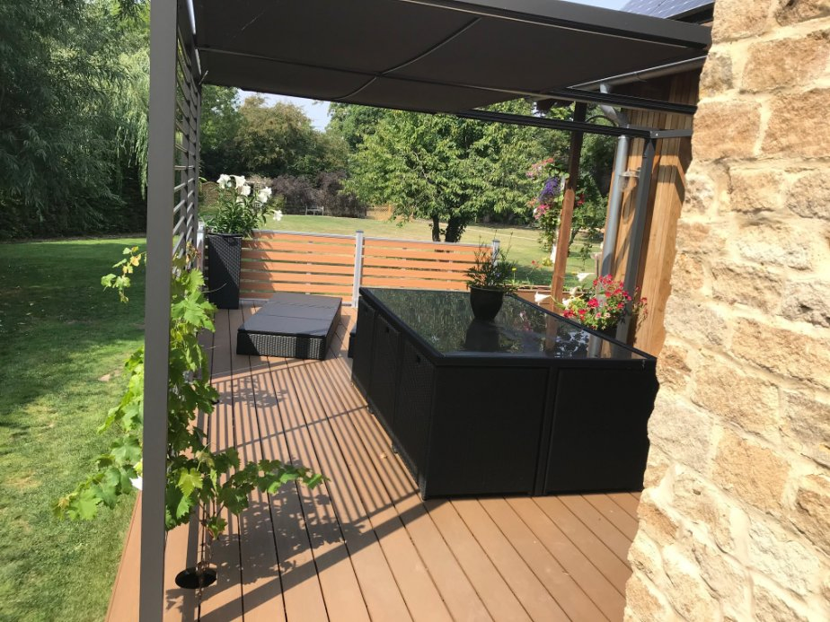 Durable Outdoors Fence WPC Fence 10 Years Warranty Eco-Friendly