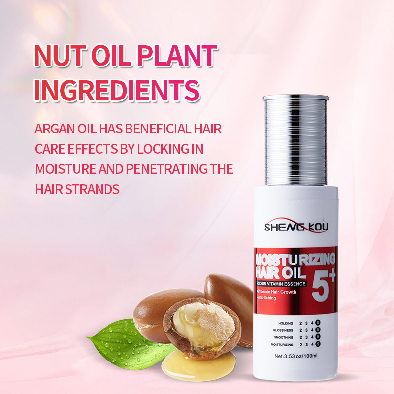 Custom Logo Private Label Growth Shiny Scalp Repair Argan Oil Anti-Itching Hair Oil for Black Women